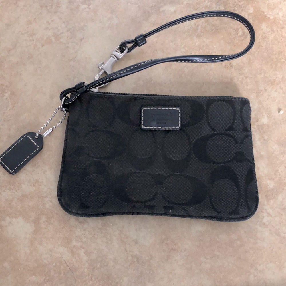 Black Coach Wristlet